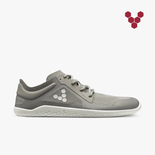 Vivobarefoot Primus Lite III Mens Trainers Grey UK UINX